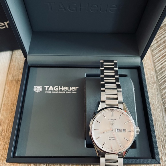 TAG HEUER CARRERA 5 AUTOMATIC WATCH WAR211B.BA0782 - Picture 3 of 7